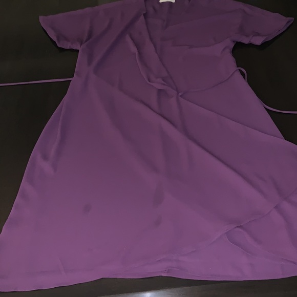 Babaton Wallace wrap dress Açai - Picture 5 of 6
